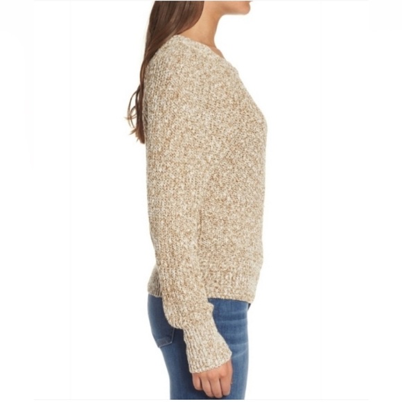 Free People Electric City Sweater, Wheat, Size Small - Picture 4 of 5